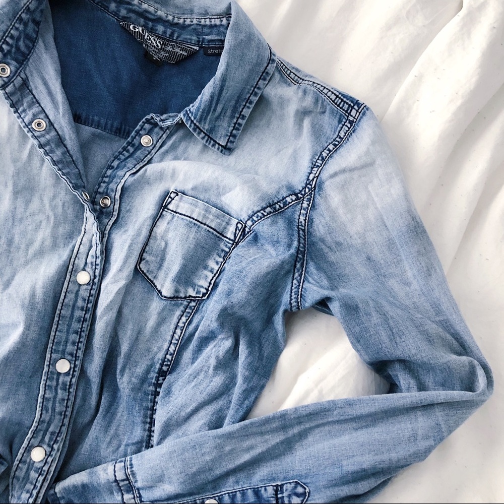 👖Women’s Slim Fit Denim Stretch Shirt👖